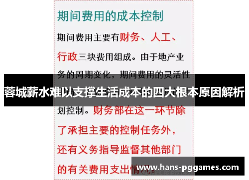 蓉城薪水难以支撑生活成本的四大根本原因解析